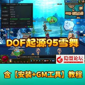 最新整理【DOF起源95雪舞】一键单机端GM工具随意修改网游单机版全职业城镇特效