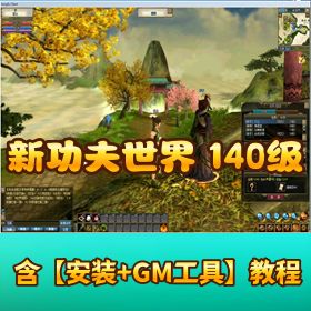 【新功夫世界 140 单机版】一键端任务完善支持单人副本视频教程 GM 刷充值教程