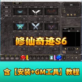 越南端 修仙【奇迹 S6】 免虚拟机一键单机端隐盟视频教程配套 GM 工具