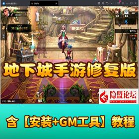 韩国原版【DNF 地下城手游修复版】VM 一键单机 + Linux 外网端 + GM 授权后台 + 不限 IP