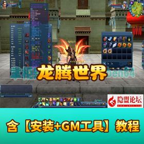 稀有怀旧网单 【龙腾世界VM】一键单机版 任务完善原始经验商城星光集市法宝炼化正常GM工具教程
