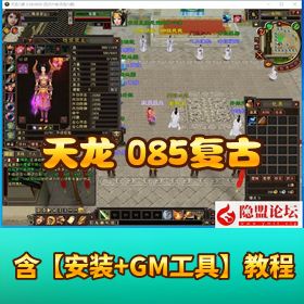 【精品复古端】天龙八部之 085 复古五行六合 VM 一键单机版 + Linux 手工服务端 + 完整客户端 + 配套 GM 工具