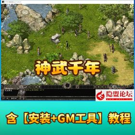 隐盟独家教程！【神武千年一键单机版 三层武功】 + GM 脚本 免 VM 解压直接玩