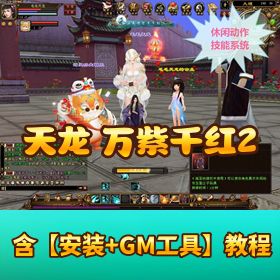 【天龙八部 - 万紫千红 2VM 】一键双端完整剧情任务带视频教程 GM 工具