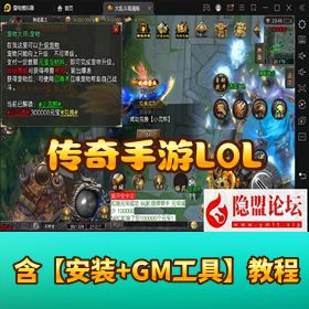 战神引擎 稀有精品传奇手游【LOL 冰雪传奇大乱斗】VM 一键单机端 隐盟视频教程 GM 充值修改工具
