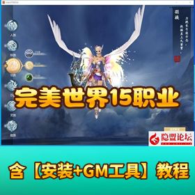 精品网单【完美世界国际版】15 职业第 3 版 173V344+VM 一键单机版 + Linux 手工服务端 + GM 工具 + 网页注册 + 管理后台