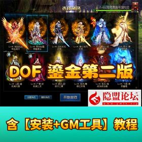 【DOF单机100鎏金版第2版】 全职业三觉+女鬼剑女圣职影舞者+GM工具+隐盟视频教程
