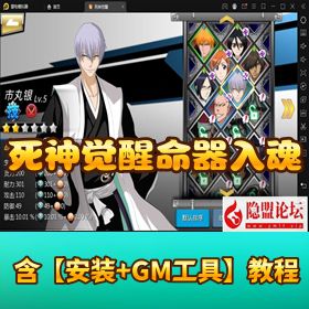 稀有精品手游【死神觉醒之命器入魂】VM 一键单机端 隐盟视频教程 GM 网页充值邮件后台