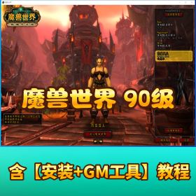 精品网单【魔兽世界单机版 90 级】精英战争版高端稀有完整一键端超智能 AI 机器人陪玩GM指令集合