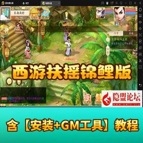 【精品西游扶摇锦鲤版】VM 一键单机 + Win 手工外网端 + 隐盟视频教程 + GM 运营后台