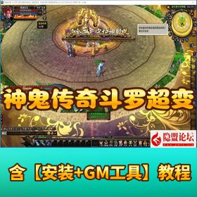 稀有精品网单【神鬼传奇斗罗超变版】VM 一键单机端 175 级新宠物坐骑天赋GM 脚本命令