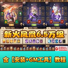 【宝石新火凤凰马红俊 6.5 万级内购版】VM 一键单机版 Linux 手工服务端 多区跨服 自定义英雄符文 GM 授权后台 ...